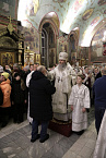 В Рождественский сочельник митрополит Даниил совершил Великое повечерие и Утреню