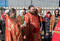 В храме села Садовое совершена первая архиерейская Литургия