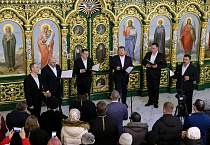 В праздник Крещения Господня ансамбль «Дорос» выступил в Троицком соборе Кургана
