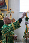 Митрополит Даниил в пятый раз совершил Литургию в престольный праздник Свято-Троицкого собора Кургана
