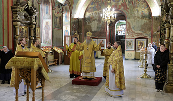 Литургия в день памяти свт. Агафангела исп., митр. Ярославского