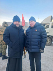 В Кургане священнослужители участвовали в отправке гуманитарного груза