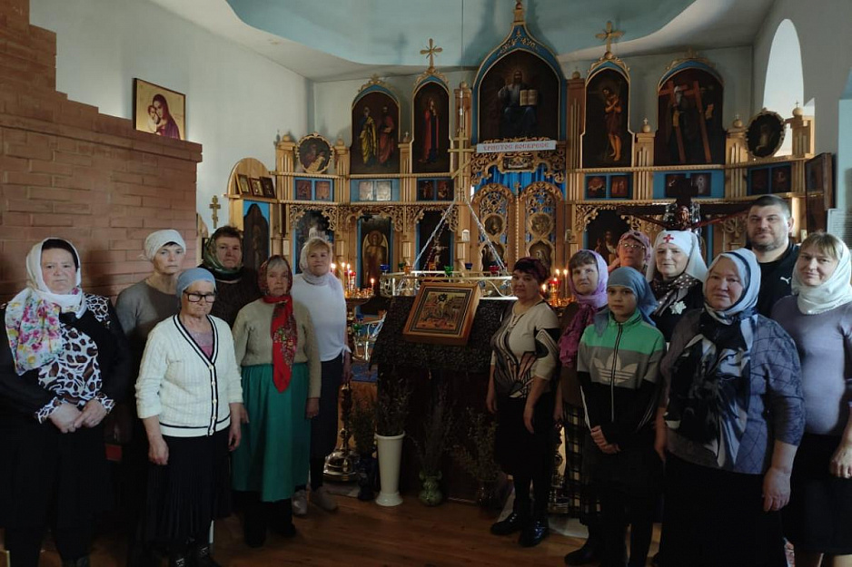 В храме села Большое Раково совершили очередную Обедницу мирским чином