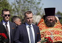 В Кургане состоялось погребение останков погибшего в 1941 году советского воина – деда секретаря Курганской епархии