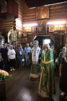 Митрополит Даниил совершил Литургию в храме прп. Серафима Саровского в Кургане