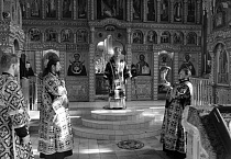 Первая в Великом посту Литургия Преждеосвященных Даров совершена в Александро-Невском соборе Кургана
