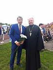 В Зауралье настоятель принял участие в Дне села