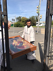 В курганский храм вернулась икона в новом киоте
