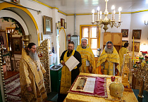 Архиерейская Литургия состоялась в храме села Лесниково