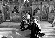 В первый день Великого поста митрополит Даниил молился за богослужением в курганском кафедральном соборе