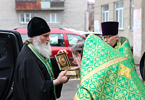 Мощи преподобного Сергия Радонежского побывали в социальных и медицинских учреждениях Кургана