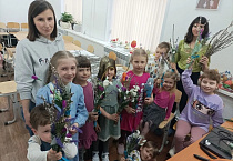 Воспитанники воскресной школы «Благовест» вместе со всеми отметили Вербное воскресенье