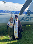 В Кургане священник освятил экспонаты авиамузея