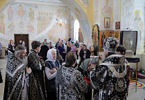 Первая архиерейская Литургия Преждеосвященных Даров состоялась в селе Чернавское