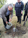 В Зауралье священник принял участие в закладке сада памяти