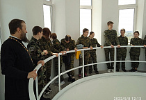 Курганские кадеты посетили Свято-Троицкий собор