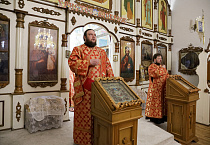 В Курганском храме Рождества Христова состоялась архиерейская пасхальная Литургия