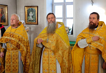 В день памяти святителя Агафангела митрополит Даниил совершил Литургию в Казанской Чимеевской обители