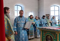В престольный праздник в Казанском Чимеевском мужском монастыре прошла архиерейская Литургия