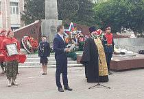 Курганские священники приветствовали  участников юнармейского патриотического автомарша