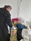 В праздник Сретения зауральский священник посетил хоспис