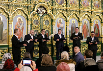 В праздник Крещения Господня ансамбль «Дорос» выступил в Троицком соборе Кургана
