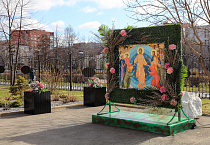 Курганский кафедральный собор украсился к празднику Пасхи
