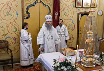 В Рождественский сочельник митрополит Даниил совершил Литургию в Александро-Невском соборе