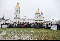 Хор Курганской православной гимназии в вокальном фестивале в Тобольске