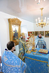 Митрополит Даниил совершил богослужение в Троицком храме Кургана