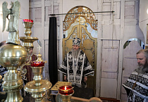 Первая архиерейская Литургия Преждеосвященных Даров состоялась в селе Чернавское