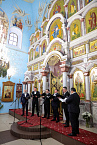 В праздник Крещения в курганском соборе выступил православный ансамбль «Дорос»