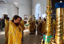В день памяти святителя Агафангела митрополит Даниил совершил Литургию в Казанской Чимеевской обители
