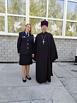 В Кургане священник поздравил победителей фестиваля «Щит и лира»