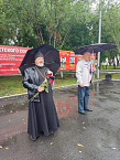В Петухово священник выступил на митинге