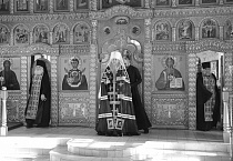 В четверг первой седмицы Великого поста митрополит Даниил молился за уставным богослужением