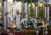 Митрополит Даниил совершил Литургию в Богоявленском соборе города Кургана