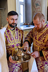Митрополит Даниил совершил Литургию в Крестопоклонную неделю в курганском кафедральном соборе